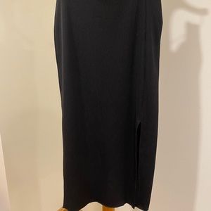 H&M Ribbed Midi Skirt w/ Slit